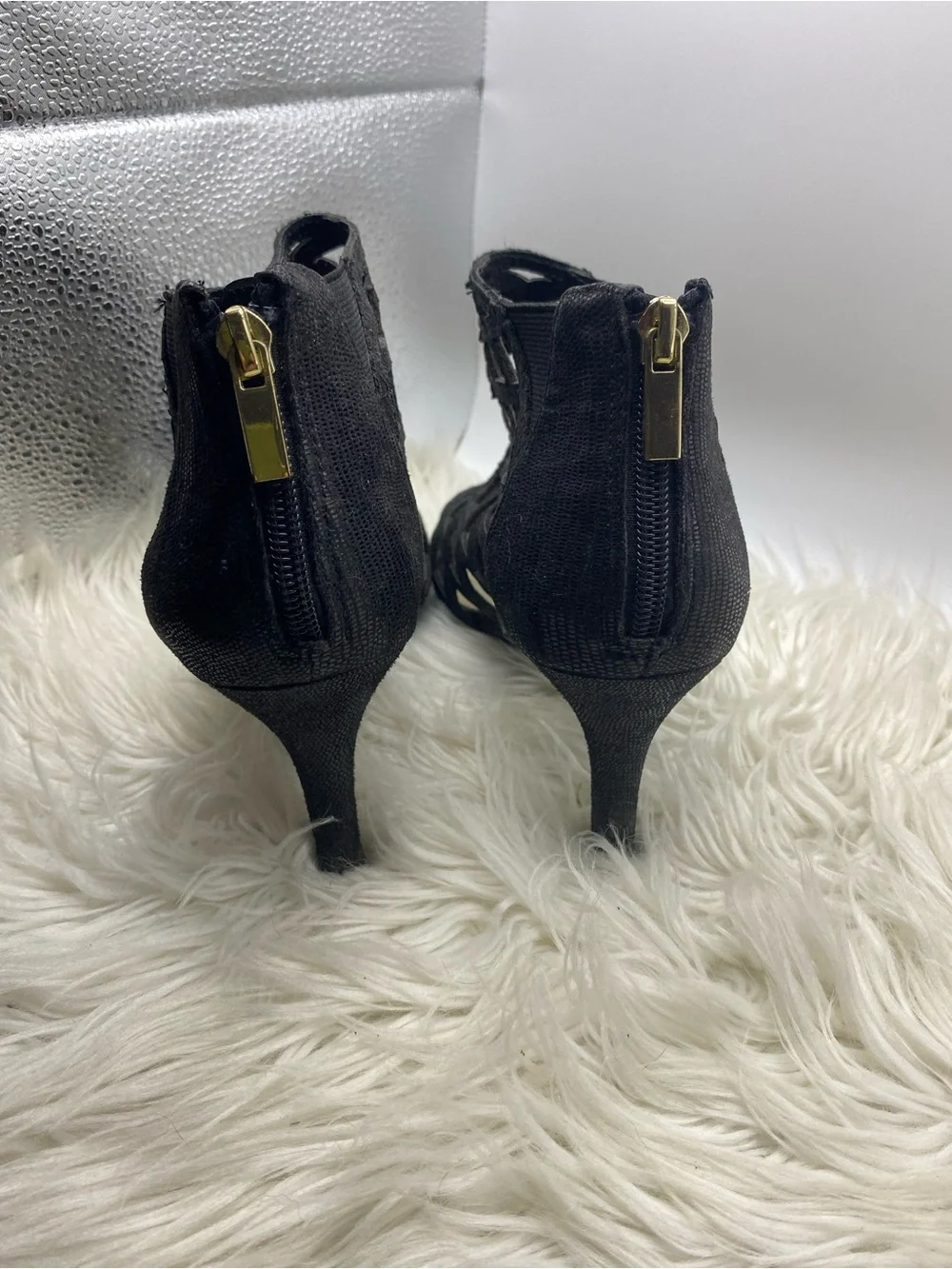A.N.A Caroline sandal open toe heels black sz8.5